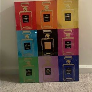 Perfume bottle wall decor